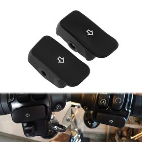 HDBUBALUS Motorcycle Turn Signal Switch Extension Cap Compatible with Harley Softail Dyna Fatboy Forty Eight Sportster 883 1200