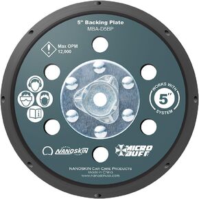 Nanoskin 5" Backing Plate for Long-Throw Random Orbital Polisher [MBA-D5BP]