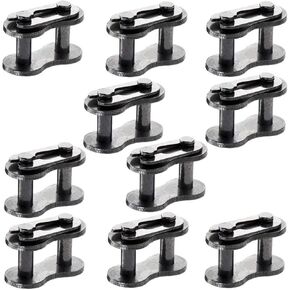 QAZAKY 10pcs 428 Drive Chain Repair Master Connector Split Link for 50cc 70cc 90cc 110cc 125cc ATV Quad Scooter Motorcycle Go Kart Moped Pit Dirt Pocket Bike XR50 CRF50