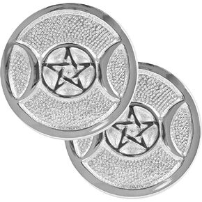 Altar Tile Silver Plated Cut - 2 Pack - 3 Inches (Celtic Heart)