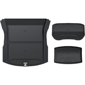 HALOBLK All Weather Cargo Liner Designed for 2024 Model 3 Highland, Reversible Trunk Mat Set for 2024 Refresh Model 3 (Set of 3)