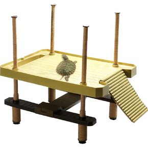 La La Pet® Floating Turtle Pier Basking Platform Reptile Ramp Decorative, Functional, and Naturally Inspired in Kuwait