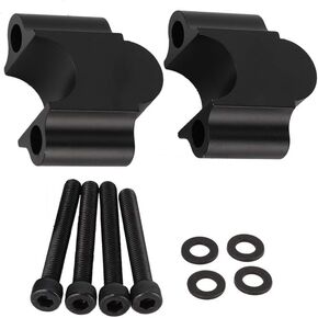 Acouto 7/8" Motorcycle Handlebar Risers Universal Aluminum Alloy 7/8'' 22mm Handbar Rising Clamp Handle Bar Riser 30mm Height Black for Motorcycle ATV Dirt Bike