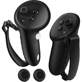 Silicone Controller Grips Cover Compatible with Meta Quest 3 Accessories, Anti-Throw Silicone Grips Cover Protector with Knuckle Straps. in Kuwait