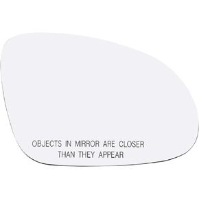 Passenger Side Mirror Glass Assembly With Plastic Backing Plate Heated Compatible with 2005-2014 Volkswagen Jetta, 2009-2010 Passat