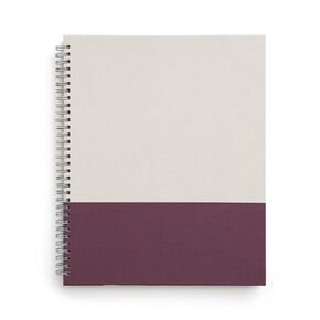 TRU RED 24383514 Large Hard Cover Ruled Notebook, Gray/Purple