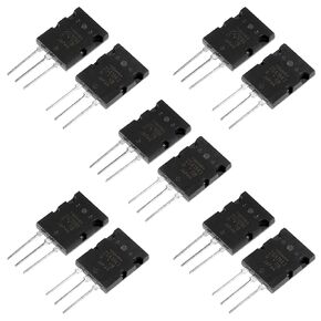 10Pcs Black High Power Matched 2SA1943 2SC5200 Transistor Audio Transistor Power Amplifier Transistor 2SA1943 2SC5200