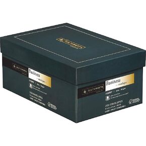 Southworth 25% Cotton Business #10 Envelopes, 4.125" x 9.5", 24 lb/90 GSM, Wove Finish, White, 250 Count - Packaing May Vary (J404-10)