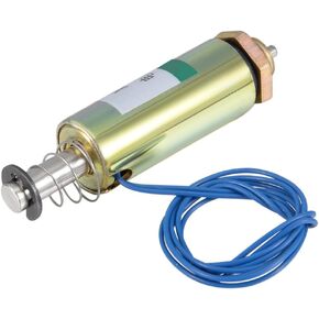 uxcell DC 12V 0.5N Force 6mm Stroke,Push Pull Type,Tubular Solenoid Electromagnet,Linear Motion,XRN-13/30TL