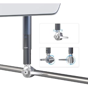 Starlink Mounting Kits: Stainless Steel Pole Clamp Adapter with Mount for Starlink V2 - Ideal for Starlink RV Ladder Mount and Roof Rack Mounting or Poles Within 22-25mm