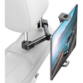 Uniwit Car Headrest Backseat Mount,Phone/Tablet Car Holder,360°Rotation,Solid & Steady,Car Trip Essentials,Adjustable Back Seat Tablet Holder,Compatible for All 4"-14" Tablets,iPad,cellphones,