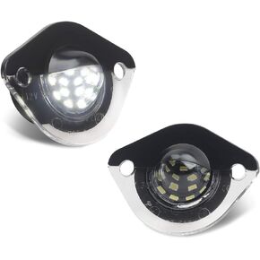 RUXIFEY License Plate Light Replacement Compatible with 1994-2004 Ford Mustang Pickup Truck, 6000K White, Pack of 2