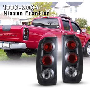 AUTOWIKI Tail Lights For 1998 1999 2000 2001 2002 2003 2004 Nissan Frontier Taillights Assemblies Driver Passenger Replacement Rear Lamps