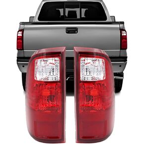 labwork Tail Lights Replacement for 2008-2016 Ford F250 F350 F450 F550 Super Duty Driver and Passenger Side Rear Tail Light Brake Lamps Assembly LH & RH FO2800208 FO2801208
