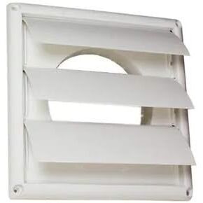 غطاء فتحة تهوية للمجفف الخارجي من ديفليكتو Supurr-Vent، غطاء رأس 6 بوصات، أبيض (HS6W) in Kuwait