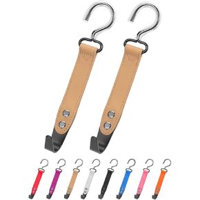 compuda Car Headrest Hook 2 Pack Car Hook Holder Leather Headrest Hooks for Purses and Bags,SUS304 Car Hook (Grey)