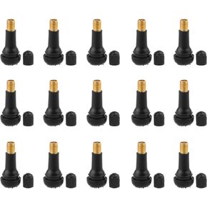 CM Cosmos Black TR413 Rubber Snap-in Valve Stems Tire Valve Stems Tyre Valve Stems, 15 Pack