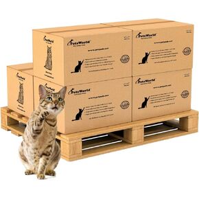 PETSWORLD Fresh Scented Cat Pads Refills for Tidy Cats Breeze Litter System 50 Pads for Cat Litter Box, 16.9x11.4 Inch