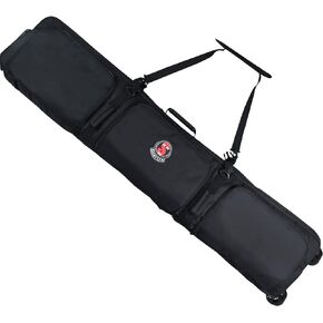 Snowboard Bag Padded, 166cm 600D Waterproof Snowboard Travel Bag with Wheels-Snowboard Bag for Air Travel,Ski Bag Adult for Skis, Boots, Snowboards, Wax, Outerwear