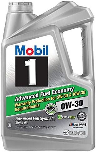 Mobil 1 Advanced Fuel Economy Full Synthetic Motor Oil 0W-30, 5QT in Saudi Arabia
