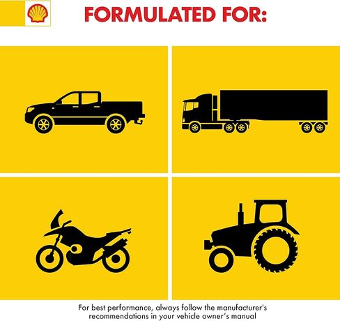 زيت محرك Shell Rotella 550019921-3PK T6 اصطناعي كامل للخدمة الشاقة 5W-40، 1 جالون، عبوة من 3 قطع in Saudi Arabia