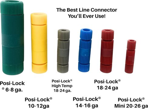 Posi-Lock Sampler. 1 of Each Lock. The Best Line Connector Youll Ever Use! (Choose Your Gauge Size and Amount) (Posi-Lock Sampler, 1) in Saudi Arabia
