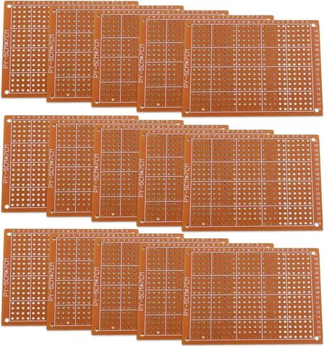 The Lord of the Tools 15Pcs PCB Prototype Boards Universal PCB Board Double Side Prototyping Board Circuit Boards Perfboards Electrical Accessories in Saudi Arabia