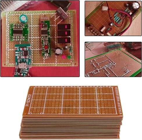 The Lord of the Tools 15Pcs PCB Prototype Boards Universal PCB Board Double Side Prototyping Board Circuit Boards Perfboards Electrical Accessories in Saudi Arabia
