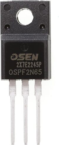 HUABAN 10 قطع 2N65 650V 2A N-قناة MOSFET TO-220F الترانزستور in Saudi Arabia