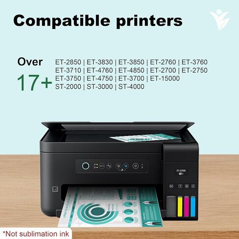 زجاجات إعادة تعبئة الحبر YUANQIMM 502 (ليس حبر التسامي) بديلة لـ 502 حبر إعادة التعبئة T502 للاستخدام مع ET-2750 ET-4760 ET-3750 ET-4750 ET-3710 ET-3700 ET-2850 ET-2760 ET-3760 ET-2700 ET -15000 طابعة in Kuwait