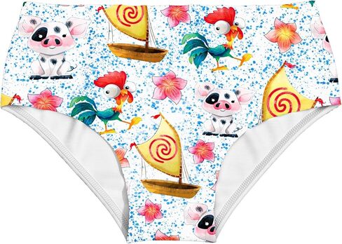 QAQGood Girls Princess Cartoon 3 Pcs Swimsuit Swimwear Kids Summer Beach in Saudi Arabia