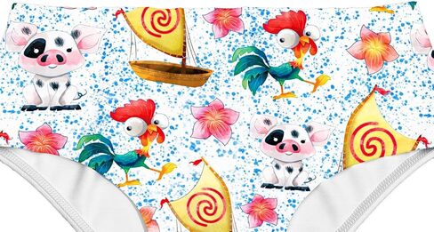 QAQGood Girls Princess Cartoon 3 Pcs Swimsuit Swimwear Kids Summer Beach in Saudi Arabia