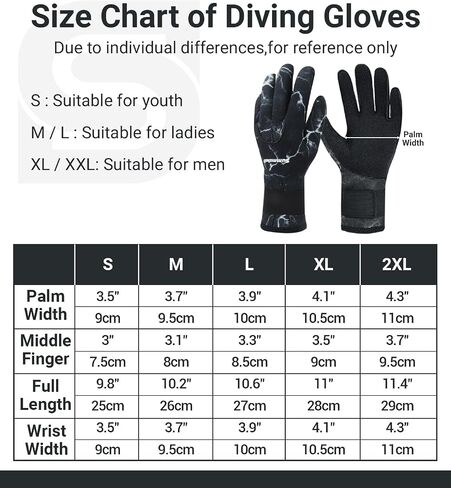 Summshall Neoprene Gloves, 3mm Wetsuit Gloves for Men Women, Thermal Keep Warm Diving Gloves Anti Slip Surfing Gloves for Spearfishing Swimming Rafting Kayaking Paddling in Saudi Arabia