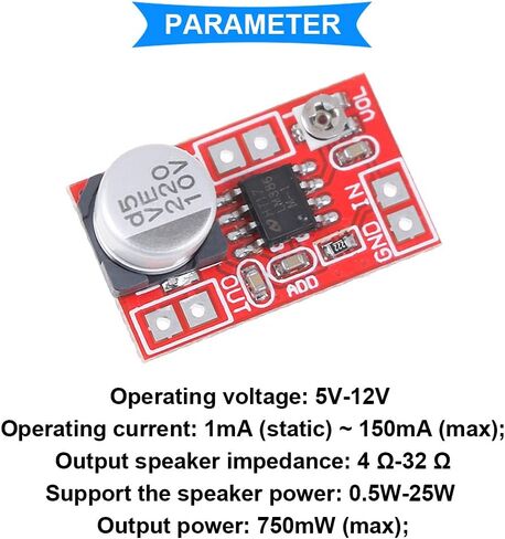 DKARDU 2PCS DC 5V-12V Mini Microphone Amplifier Board Micro Electret Amplifier MIC Condenser Amplifier Module with 2PCS Electret Microphone, 2PCS Power Cable in Saudi Arabia
