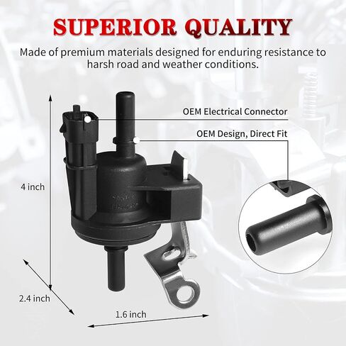 OTUAYAUTO 12611801 214-1685 Evap Vapor Canister Purge Valve Solenoid استبدال لـ 07-08 GMC Acadia، 10-11 Chevy Camaro، 06-11 Cadillac CTS SRX STS، 08 Buick Enclave - OEM Style Factory ما بعد البيع in Saudi Arabia