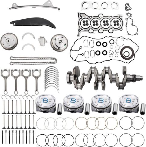 G4NA محرك إصلاح إعادة بناء عدة ث/قضبان العمود المرفقي مجموعة أدوات سلسلة التوقيت ل 2014-2019 هيونداي كيا G4NA 2.0L in Kuwait