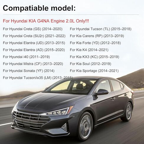 G4NA محرك إصلاح إعادة بناء عدة ث/قضبان العمود المرفقي مجموعة أدوات سلسلة التوقيت ل 2014-2019 هيونداي كيا G4NA 2.0L in Kuwait