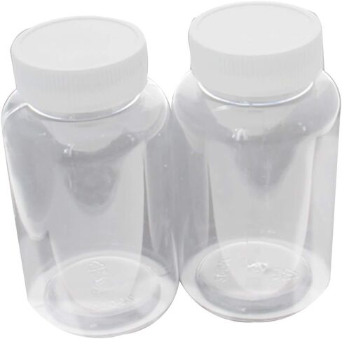 Bettomshin 5Pcs 200ml PE Plastic(Food Grade) Bottles, Wide Mouth Lab Reagent Bottle Liquid/Solid Sample Seal Sample Storage Container in Saudi Arabia