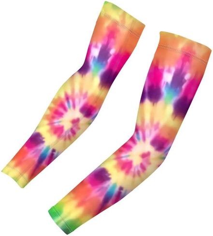 GIFTPUZZ Sports Arm Sleeves Cooling Compression Arm Sleeves Anti Slip Outdoor Activities Sun Protection Tattoo Cover in Kuwait