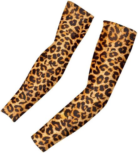 GIFTPUZZ Sports Arm Sleeves Cooling Compression Arm Sleeves Anti Slip Outdoor Activities Sun Protection Tattoo Cover in Kuwait