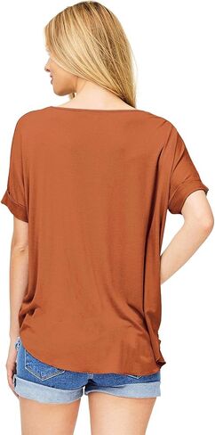 Double Zero Women's Surplice V-Neck Soft Casual Top in Saudi Arabia