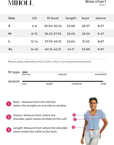 قمصان MIHOLL Peplum للنساء صيفية لطيفة قصيرة بيبي دول بأكمام منتفخة بلوزات أنيقة غير رسمية بأكمام قصيرة ورقبة على شكل V in Kuwait