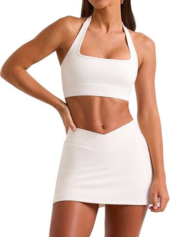 مجموعة تنورة نسائية صغيرة من Coloquin مكونة من قطعتين تنورة تنس بدون أكمام in Kuwait