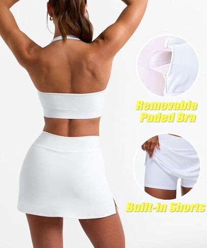 مجموعة تنورة نسائية صغيرة من Coloquin مكونة من قطعتين تنورة تنس بدون أكمام in Kuwait