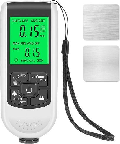 جهاز قياس سمك طلاء السيارة من أو بي دي ريسورس لمشتري السيارات المستعملة، شاشة عرض واضحة ABS، اختبار ذكي عالي الدقة، التعرف تلقائيًا على الركيزة لقياس سمك طلاء السيارات in Kuwait