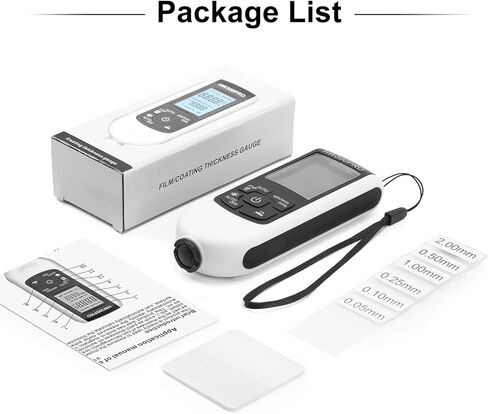 جهاز قياس سمك طلاء السيارة من أو بي دي ريسورس لمشتري السيارات المستعملة، شاشة عرض واضحة ABS، اختبار ذكي عالي الدقة، التعرف تلقائيًا على الركيزة لقياس سمك طلاء السيارات in Kuwait