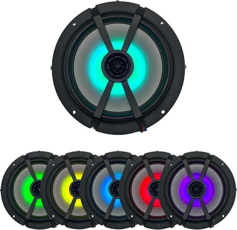 مكبرات صوت بحرية بيضاء LED مقاس 6.5 بوصة من KICKER (الكمية 4) زوجان من مكبرات الصوت البديلة من صانع المعدات الأصلية in Saudi Arabia