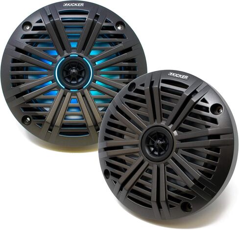 مكبرات صوت بحرية بيضاء LED مقاس 6.5 بوصة من KICKER (الكمية 4) زوجان من مكبرات الصوت البديلة من صانع المعدات الأصلية in Saudi Arabia