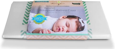 غطاء مرتبة سرير الأطفال من Harlow's Earth - مقاوم للماء - حماية آمنة للنوم من المراتب السامة الناتجة عن الغازات، حاجز محكم بين المواد الكيميائية وطفلك in Kuwait