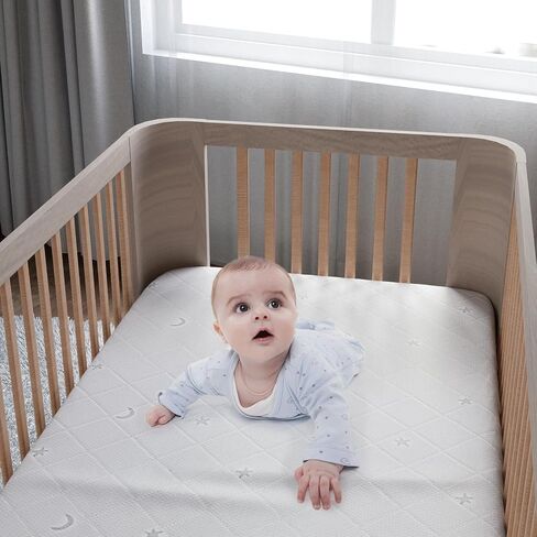 Waterproof Pack N Play Mattress Pad, Mini Crib Mattress Cover Protector 38'' X 26'' Fit Graco Pack n Play, Suitable for Baby Portable Mini Cribs and Foldable Mattresses, Breathable and Washable in Saudi Arabia
